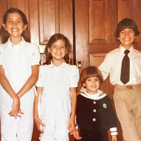 Christopher Titone and His Three Siblings. 